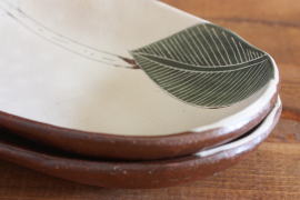 大谷桃子　バナナの葉 大谷桃子 バナナの葉ボート皿（大）□QupuQupu□